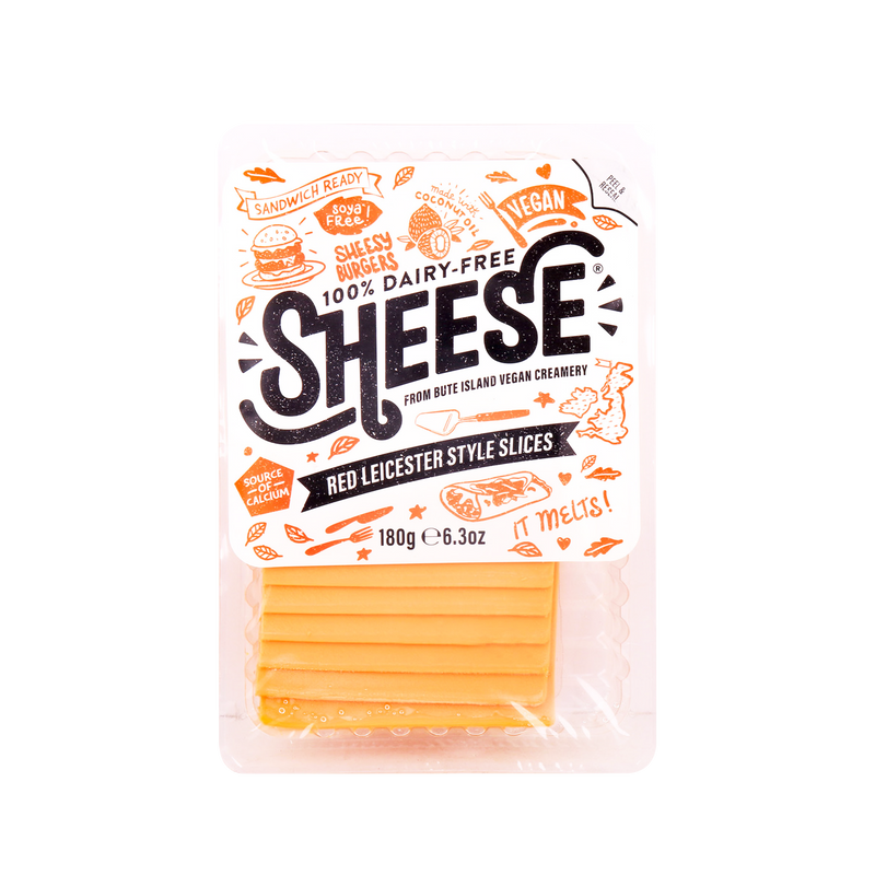 BUTE ISLAND FOODS Red Leicester Style Slices 180g - Longdan Official