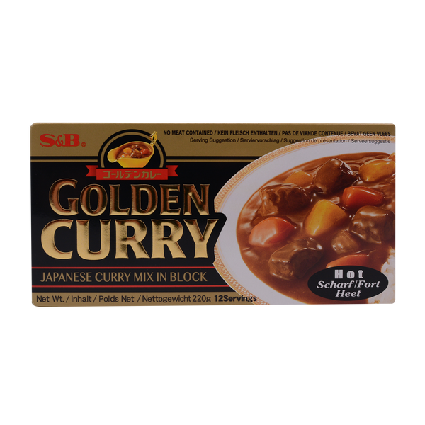 S&B golden Curry Sauce Hot Mix 220g - Longdan Online Supermarket