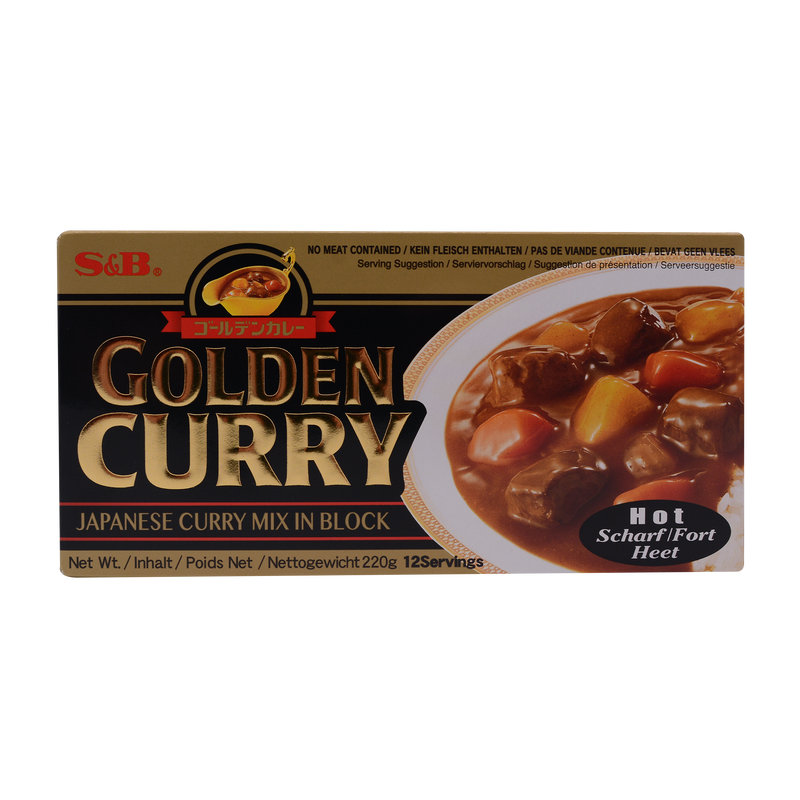 S&B golden Curry Sauce Hot Mix 220g - Longdan Online Supermarket