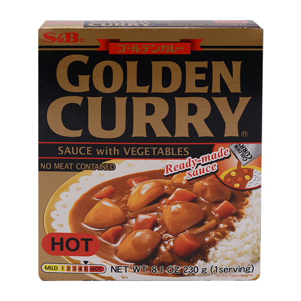 S&B Retort golden Veg Curry Hot 230g - Longdan Online Supermarket