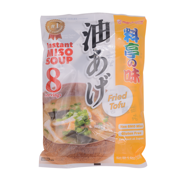 Marukome Instant Miso Premium Taste Fried Tofu 153g - Longdan Online Supermarket