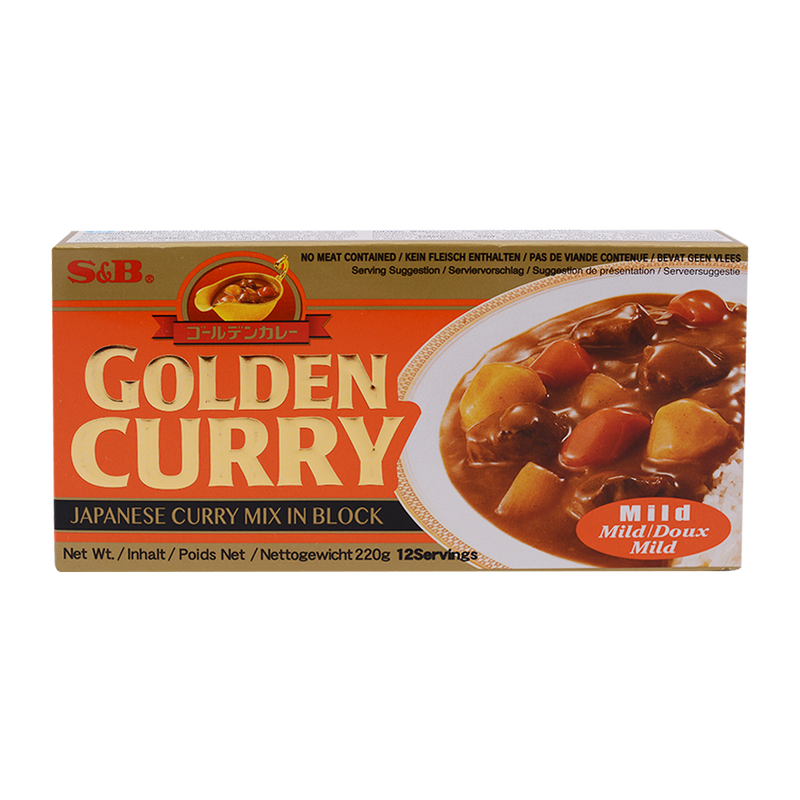 S&B Golden Curry Sauce Mix Mild 220g - Longdan Online Supermarket
