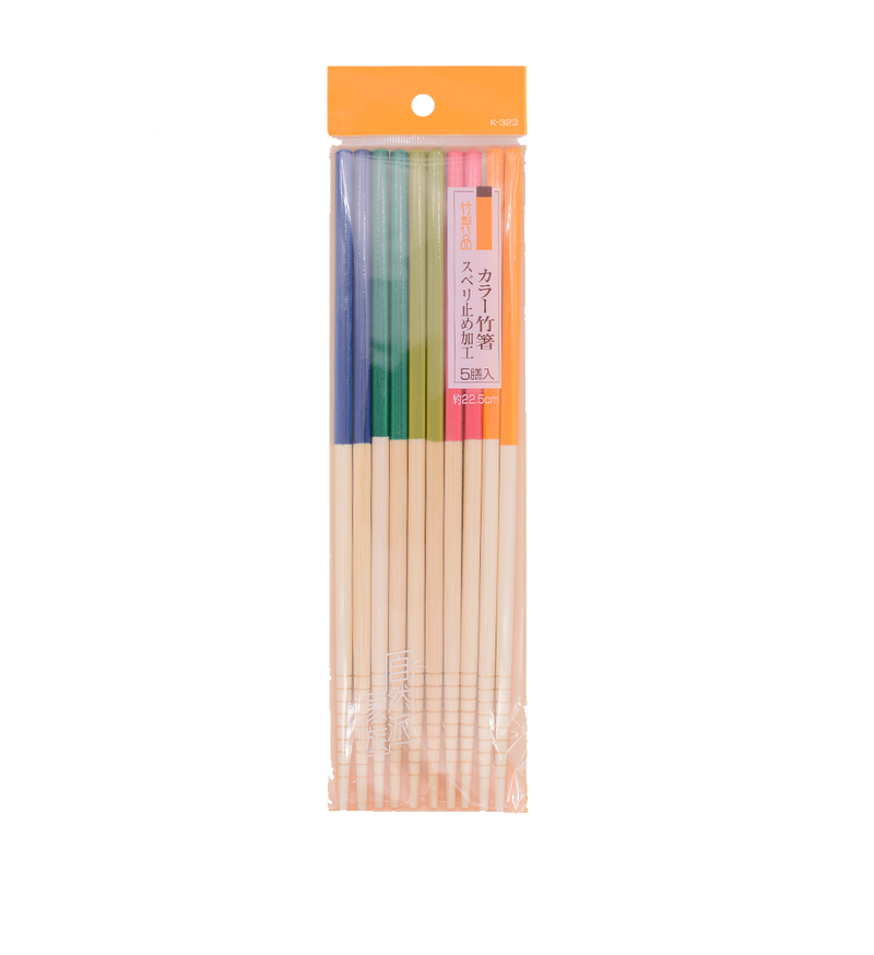 Josho Colour Bamboo Chopsticks 5P 22.5cm - Longdan Online Supermarket