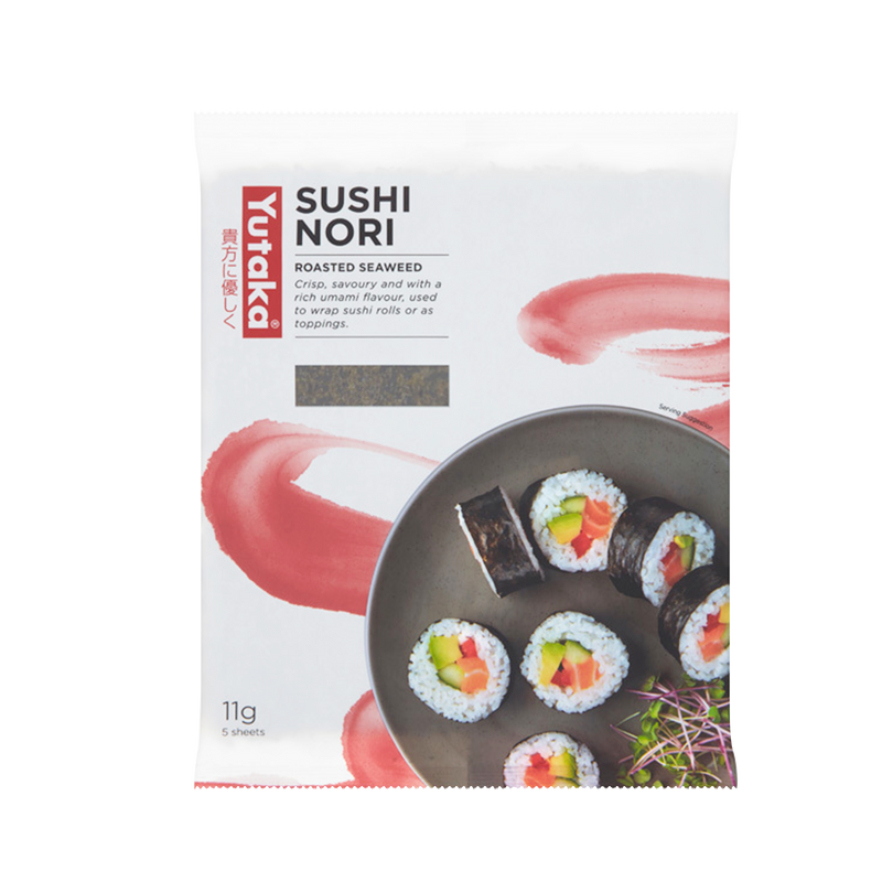 YUTAKA Roasted Seaweed -Sushi Nori (5pcs) 11g - Longdan Official