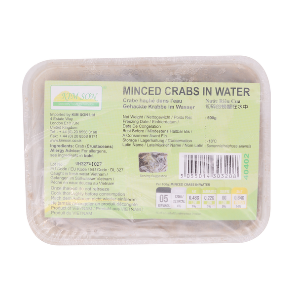 Minced Crabs in Water 500g (Frozen) - Longdan Online Supermarket