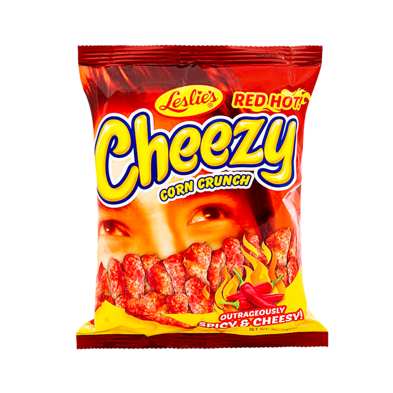 LESLIE'S Cheezy Corn Crunch - Red Hot Flavour 70g - Longdan Official