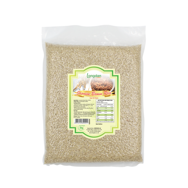 Longdan Jasmine Brown Rice 2kg (Case 5) - Longdan Official