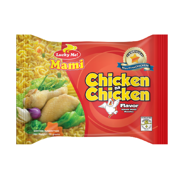 LUCKY ME Packet Instant Mami Noodle - Chicken 55g (Case 24)