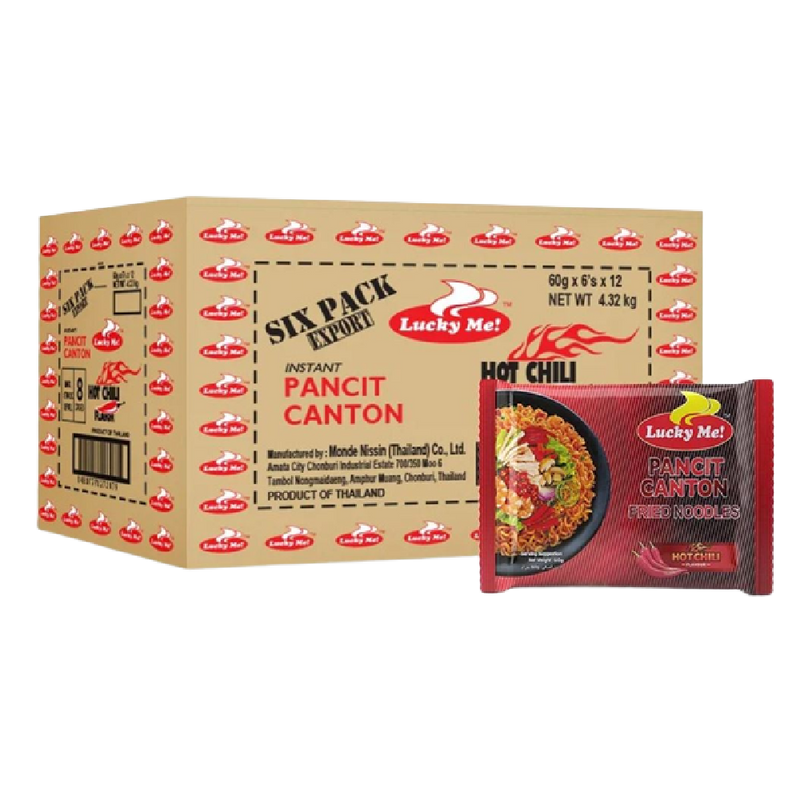 LUCKY ME Pancit Canton - 핫 칠리 60g (케이스 24)