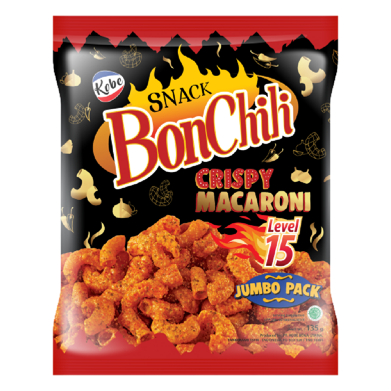 Kobe Bonchili Spicy Macaroni Snack Lv 15 150g (Case 24) - Longdan Official