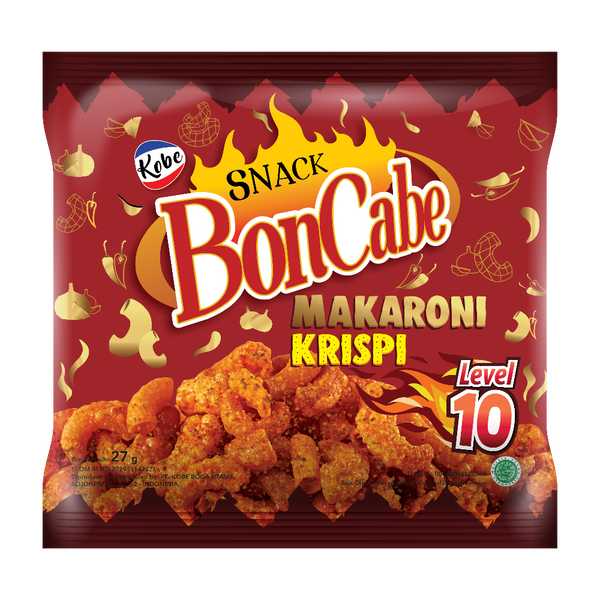 Kobe Bonchili Spicy Macaroni Snack Lv 10 27g - Longdan Official