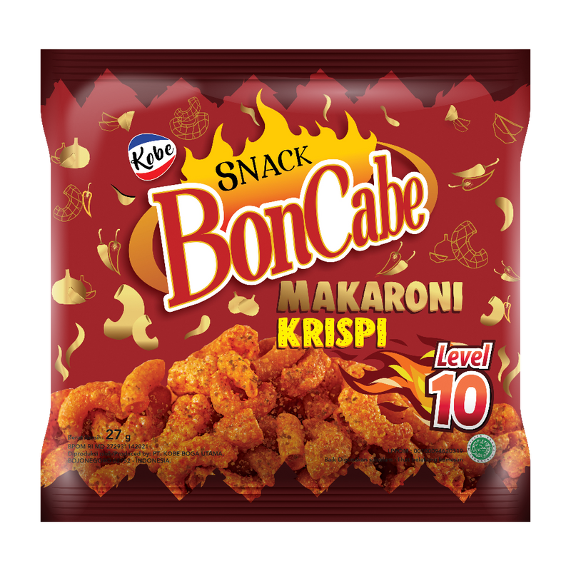 Kobe Bonchili Spicy Macaroni Snack Lv 10 30g (Case 60) - Longdan Official