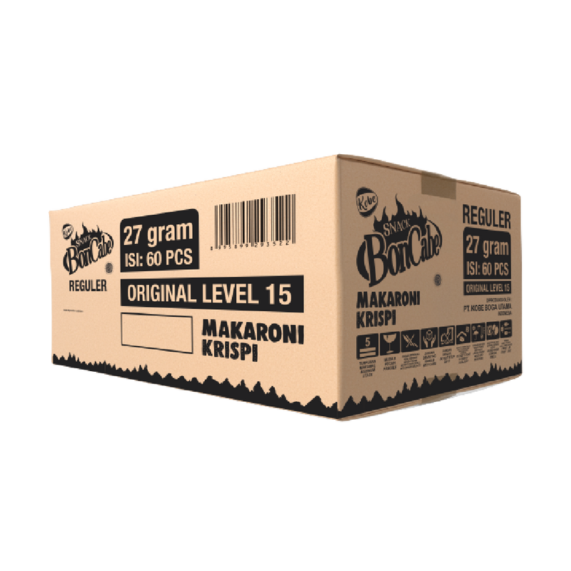 Kobe Bonchili Spicy Macaroni Snack Lv 15 30g (Case 60) - Longdan Official