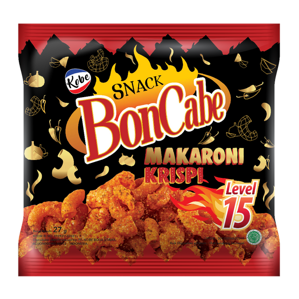 Kobe Bonchili Spicy Macaroni Snack Lv 15 27g - Longdan Official