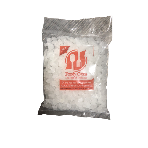 FOODY GAINS Natural Rock Sugar (White) 300g - Longdan Official