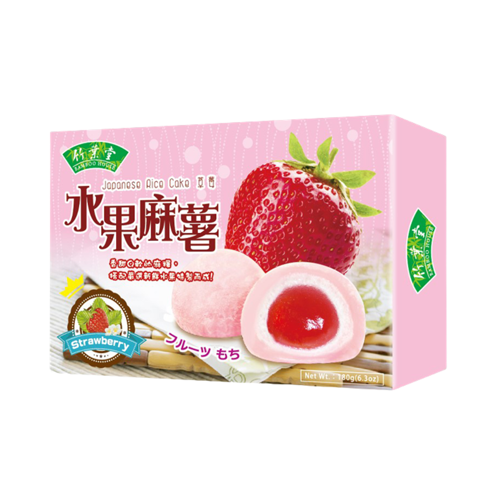 Bamboo House Fruit Mochi- Strawberries 180G