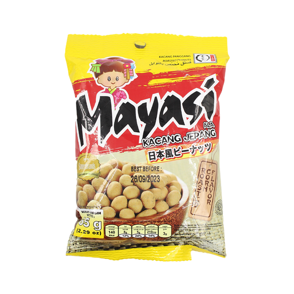 Mayasi Peanut Corn Flv 65g (Case 40) - Longdan Official