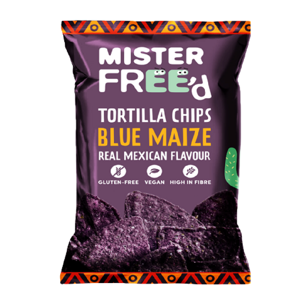 MISTER FREE'D Vegan Tortilla Chips With Blue Maize 135G - Longdan Official