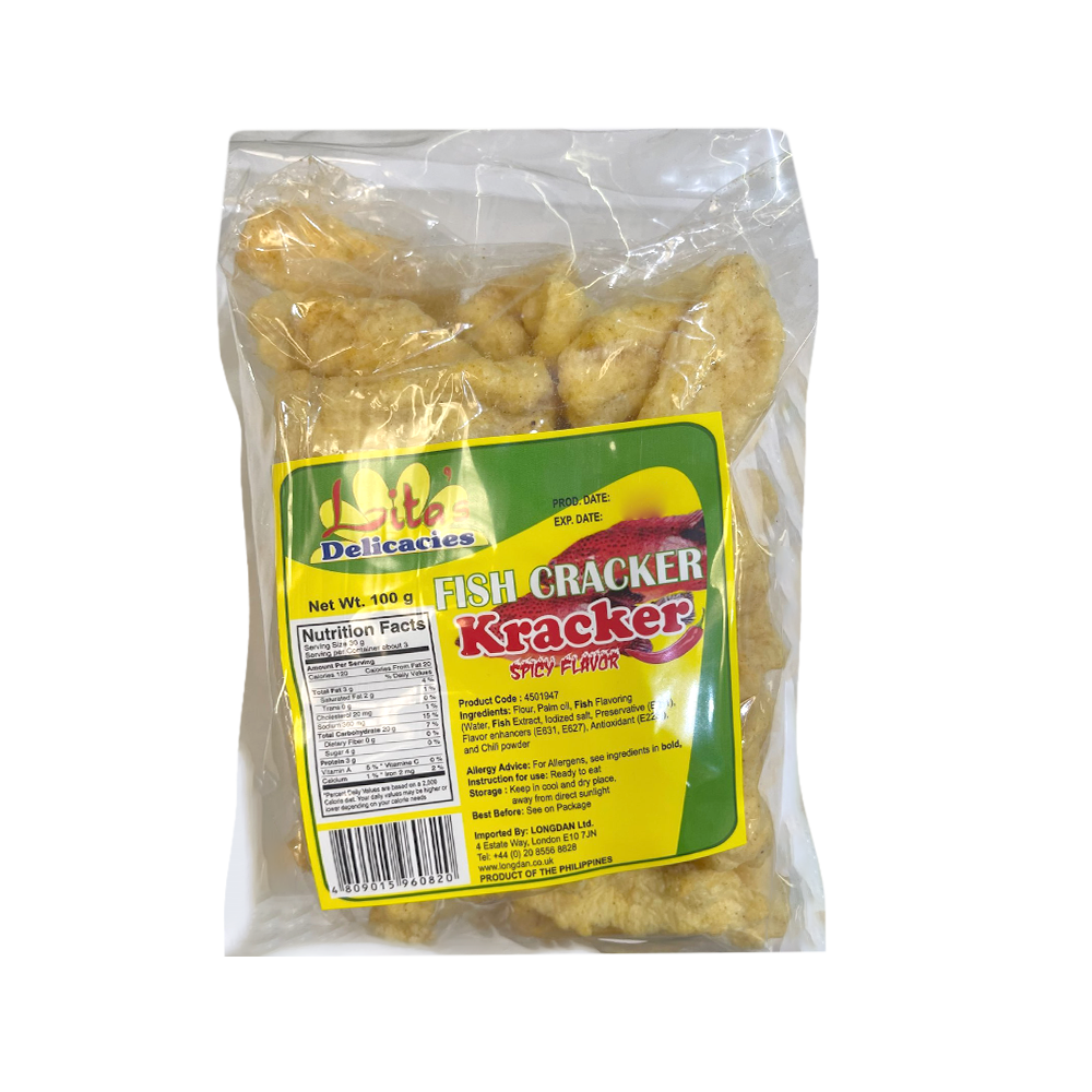 Lita Fish Cracker Spicy 100g