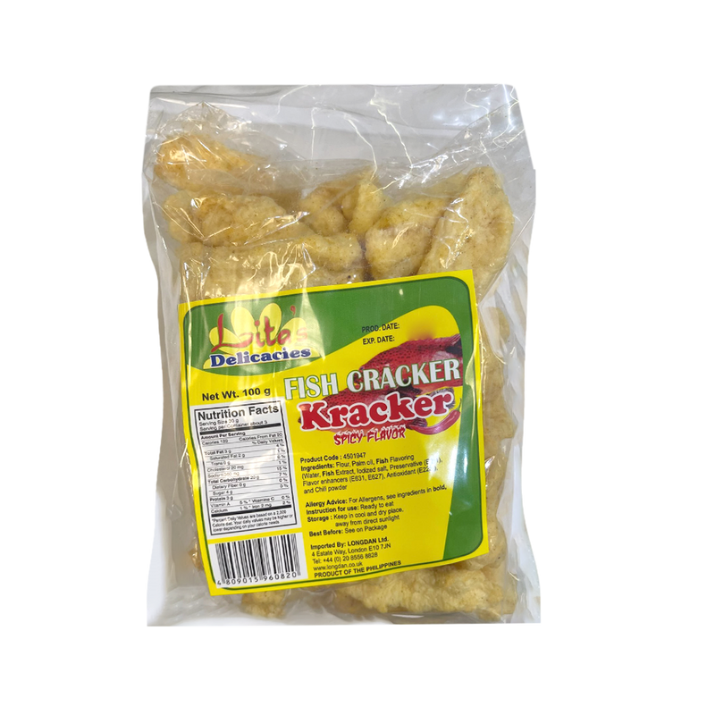 Lita Fish Cracker Spicy 100g - Longdan Official