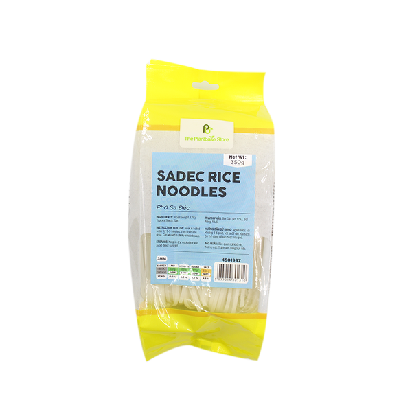 The Plantbase Store Sadec Rice Noodles 3mm 350g - Longdan Official