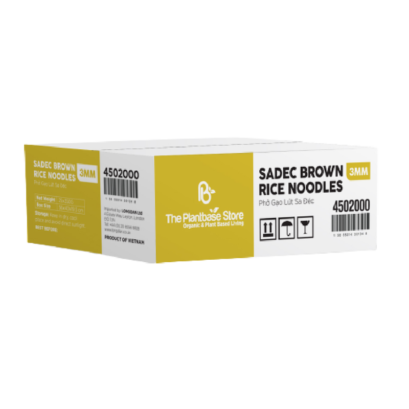 The Plantbase Store Sadec Brown Rice Noodles 3mm 350g (Case 25) - Longdan Official