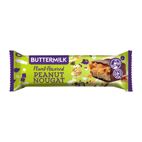 BUTTERMILK Plant Powered Peanut Nougat Snack Bar 50g - Longdan Official