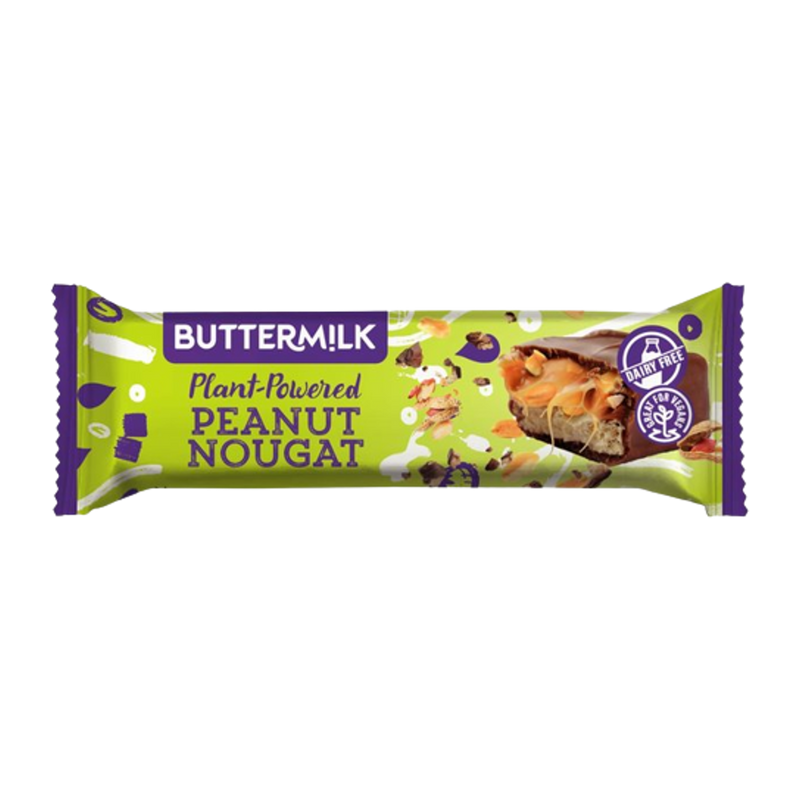 BUTTERMILK Plant Powered Peanut Nougat Snack Bar 50g - Longdan Official