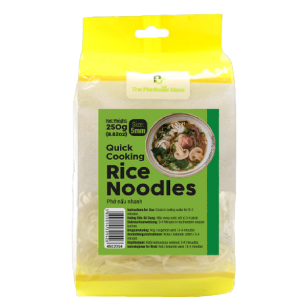The Plantbase Store Quick Cooking Rice Noodles 5mm 250g (Case 20) - Longdan Official