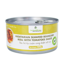 The Plantbase Store Canned Vegetarian Seaweed Beancurd Roll With Tomatoes Sauce 200g - Longdan Official