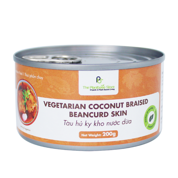 The Plantbase Store Canned Vegetarian Coconut Braised Beancurd Skin 200g