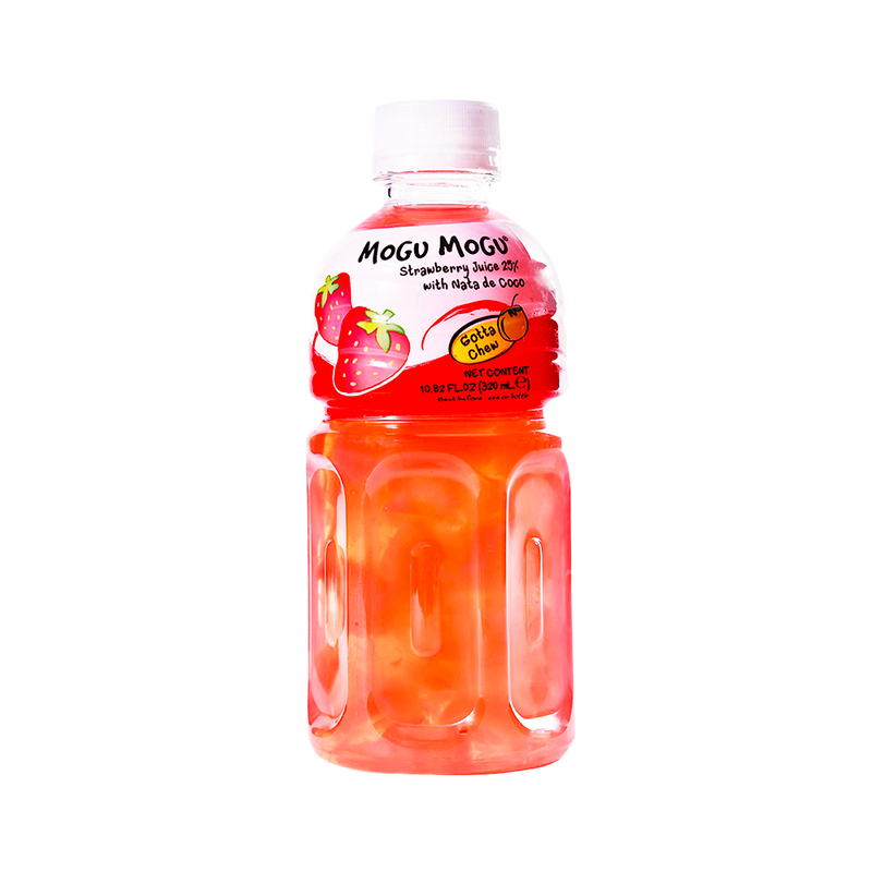 MOGU MOGU Nata De Coco Drink - Strawberry Flavour 320ml - Longdan Official