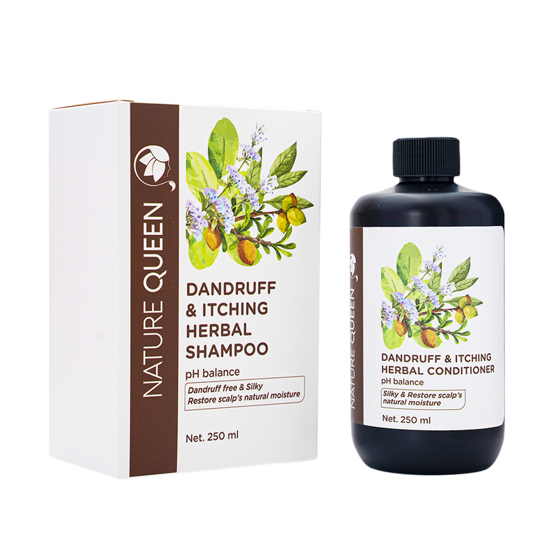 Nature Queen Dandruff & Itching Herbal Shampoo 250ml - Longdan Official
