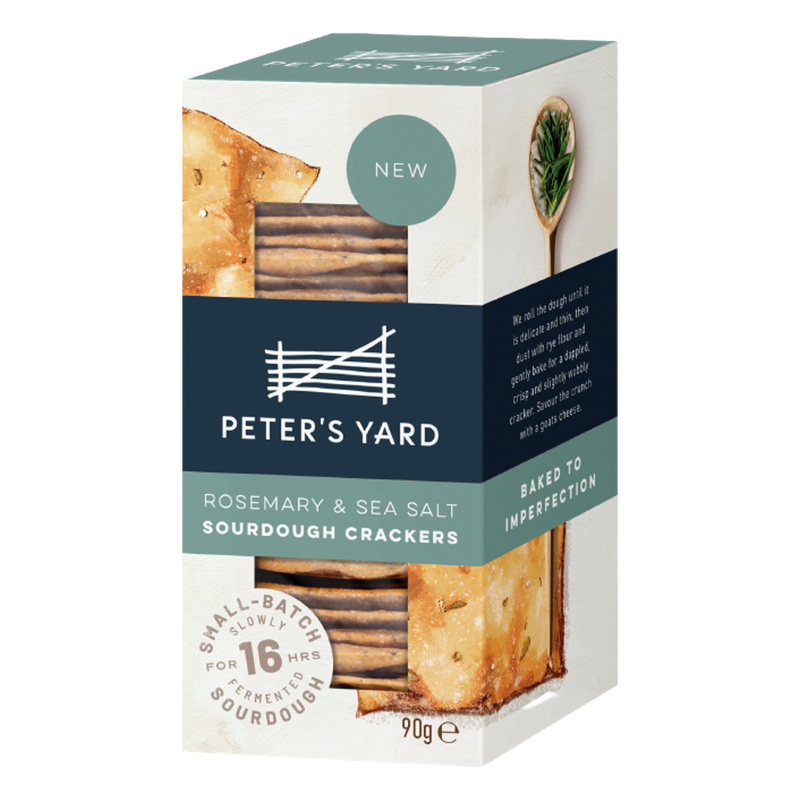 PETER'S YARD Sourdough Crackers - Rosemary & Sea Salt 90g - Longdan Official