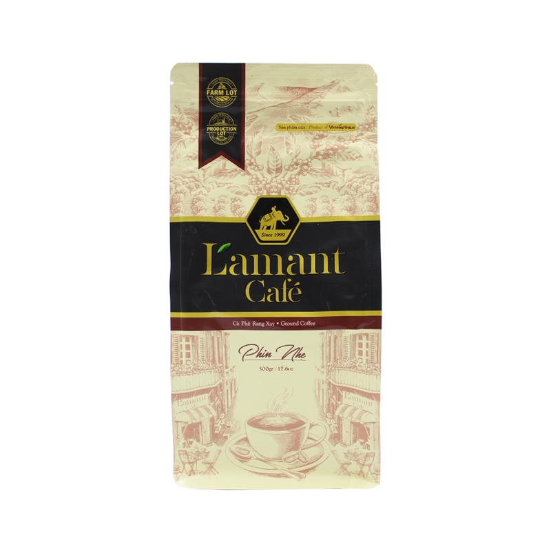 L'amant Light Blend (Arabica & Robusta Blend) Ground Coffee 500g - Longdan Official