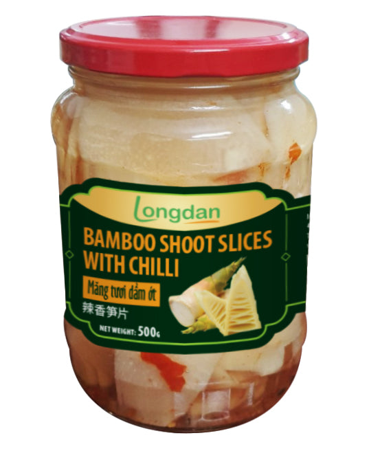 Longdan Bamboo Shoot Slices with Chilli 500g