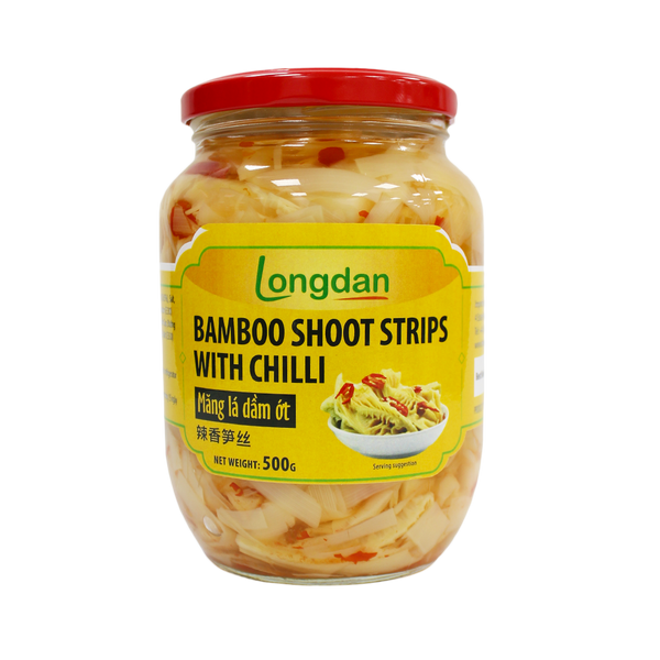 Longdan Bamboo Shoot Strips with Chilli 500g