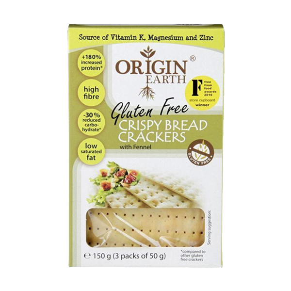 ORIGIN EARTH Gluten Free Crackers Sesame 150g - Longdan Official