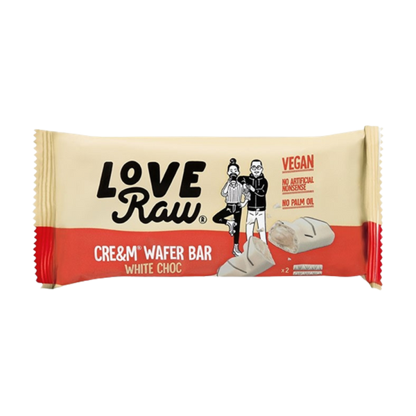 LOVERAW Cream Filled White Choc Wafer 45g - Longdan Official