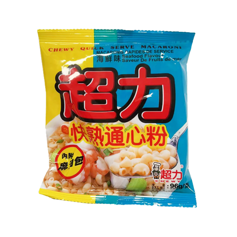 CHEWY Quick Serve Macaroni Seafood Flavour 96g - Longdan Official