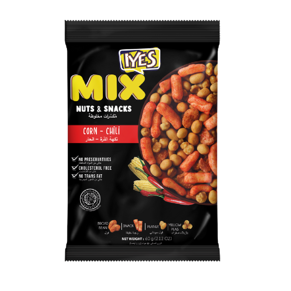 Iyes Mix Nut - Chili & Corn 60g (Case 40) - Longdan Official