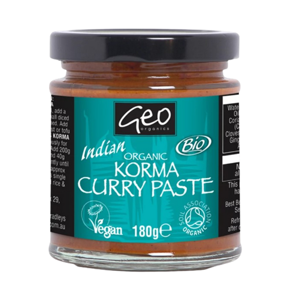 GEO ORGANICS Korma Paste 180g - Longdan Official