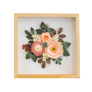 Paper Flowers Shadow Box 33x33 - Pretty Girl - Longdan Official