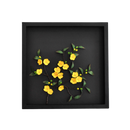 Paper Flowers Shadow Box 40x40 - Apricot Blossom - Longdan Official