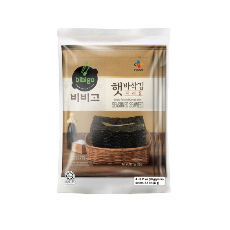 CJ BIBIGO Seasoned Sesame Seaweed Snacks 20g