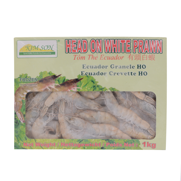 Kim Son Ecuador Head On Prawn 50/60 (Frozen) - Longdan Online Supermarket
