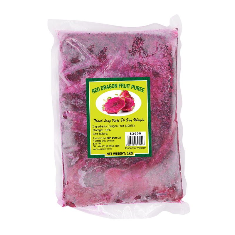 Red Dragon Fruit Puree 1kg (Frozen) - Longdan Official Online Store