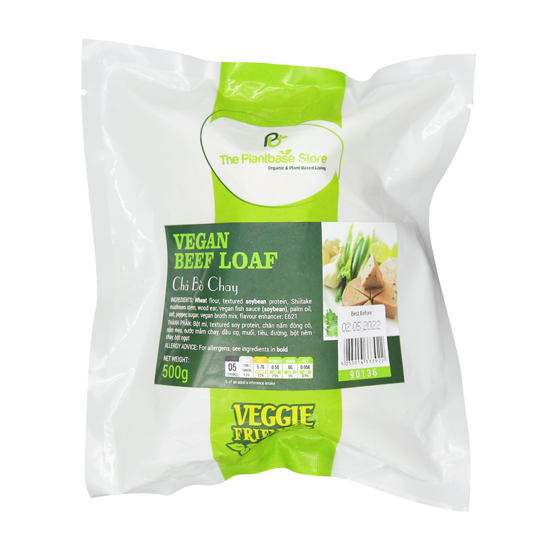 The Plantbase Store Vegan Beef Loaf 500g (Frozen) - Longdan Online Supermarket
