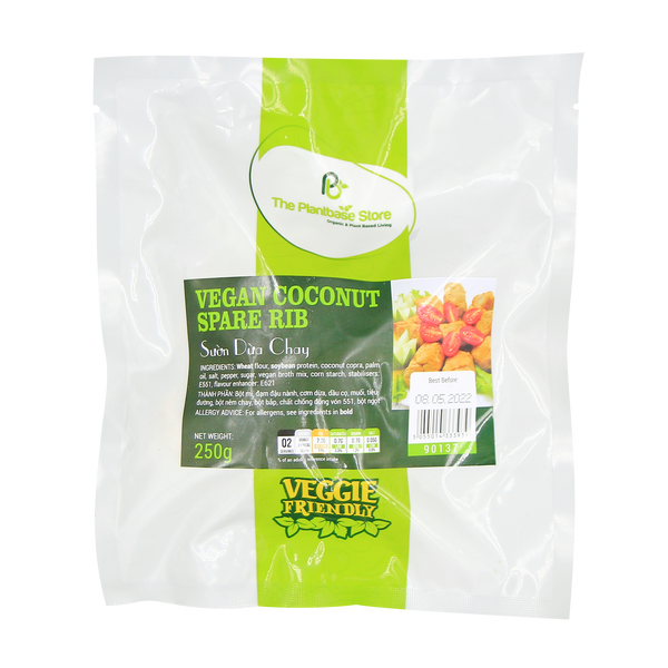 The Plantbase Store Vegan Coconut Spare Rib 250g (Frozen) - Longdan Online Supermarket