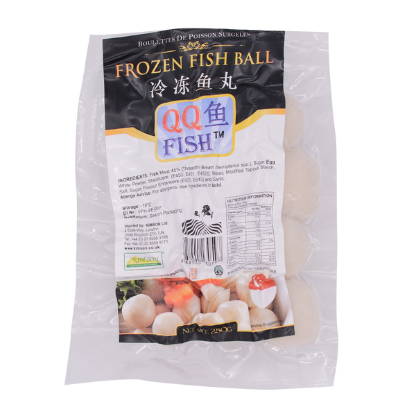 QQ Frozen Fish Ball 250g (Frozen) - Longdan Online Supermarket